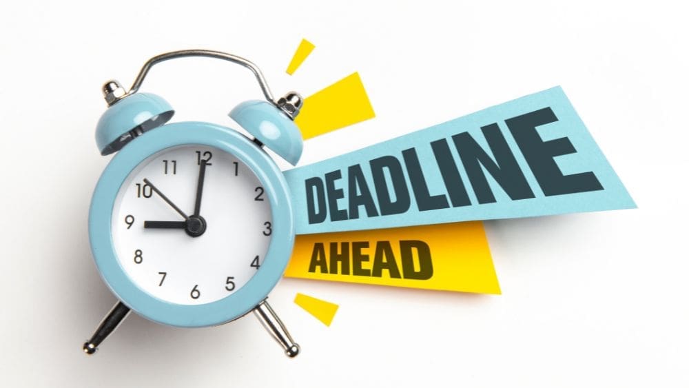 Content Marketing Calendar Deadlines