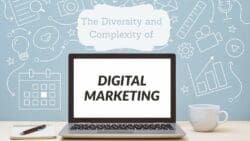 Computer screen showing a digital marketing strategy.