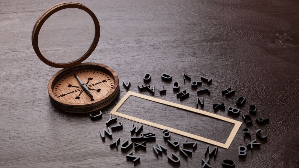 12 Costly Mistakes from Underutilizing Marketing Data - compass and scrambled letters