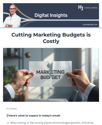 Cutting Marketing Budgets is Costly